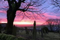 Graveyard at sunrise 3