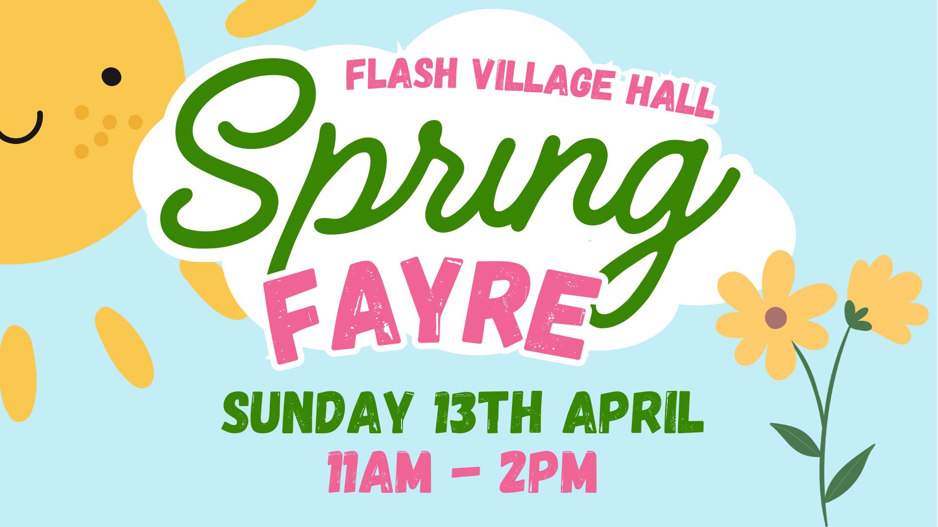 Flash Village Hall Spring Fayre